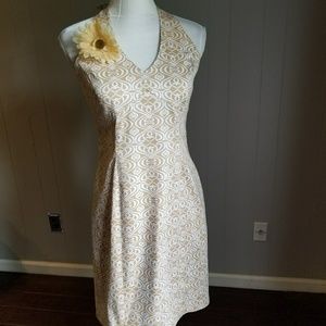 Pretty V neck Halter dress